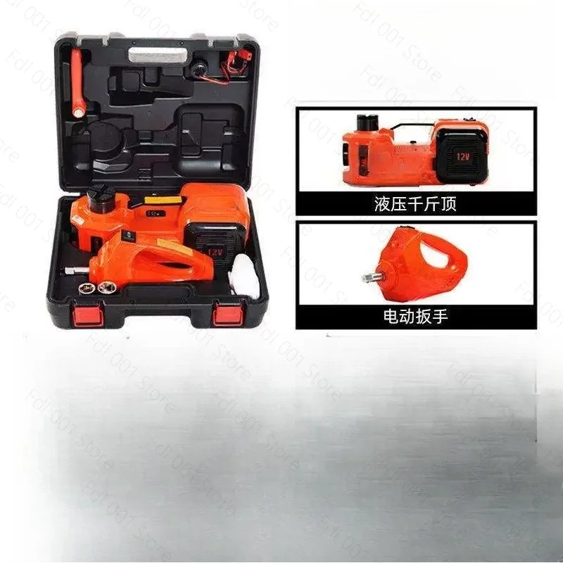 For Electric Jack Off-road, Car-mounted Horizontal Car with Electric Wrench Inflatable Tool