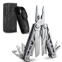 LUCHSHIY Pliers 17 IN 1 Multi-tool EDC Folding Knife Pliers Pocket Outdoor Hand Tools Scissors Plier Wire Stripper Wire Cutter