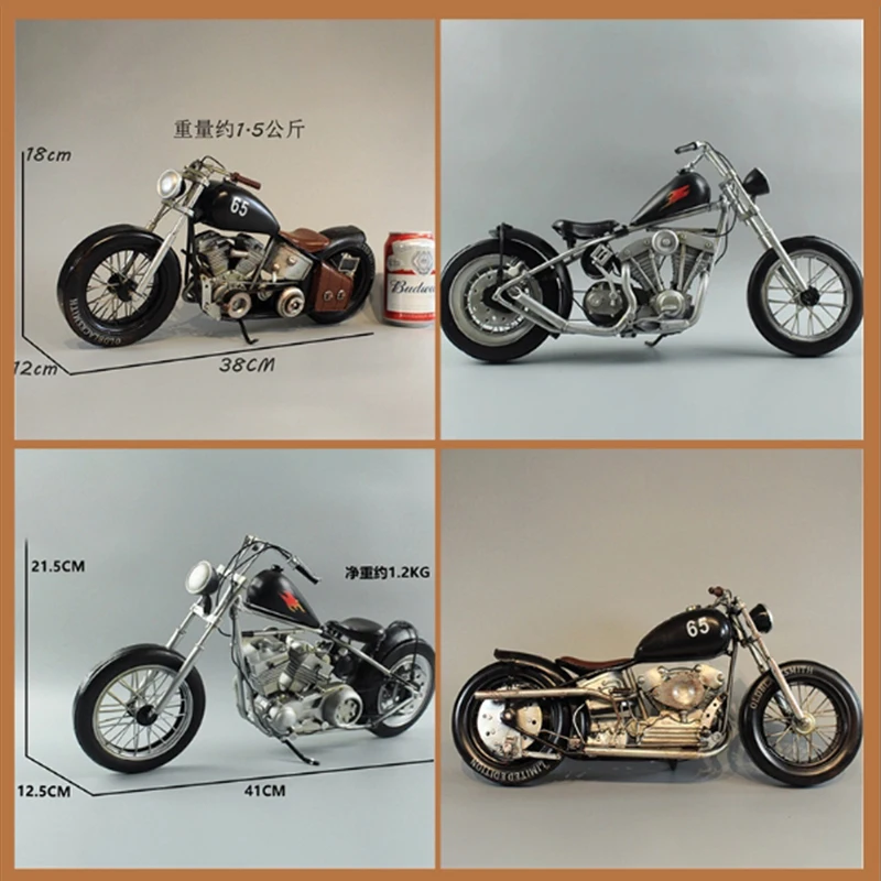 

1:6 Scale Bobber style Alloy Motorcycle Model Static Decoration Collectibles Gift Toys