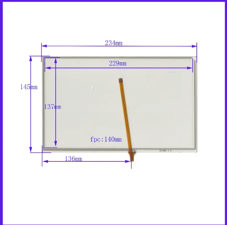 

ZhiYuSun wholesale 234*145mm suitable 2pcs/lot 4lines resistance screen this is compatible blass suitable 234mm*145mm