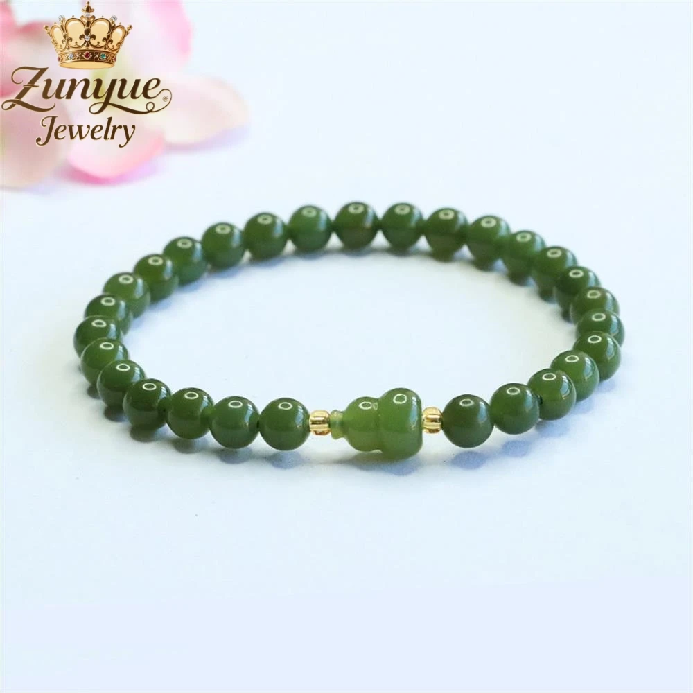 

Natural Hetian Jade Fine Water Hyacinth Hand String Luxury Quality Fashion Fine Jewelry Exquisite Elegant Charms Popular Young
