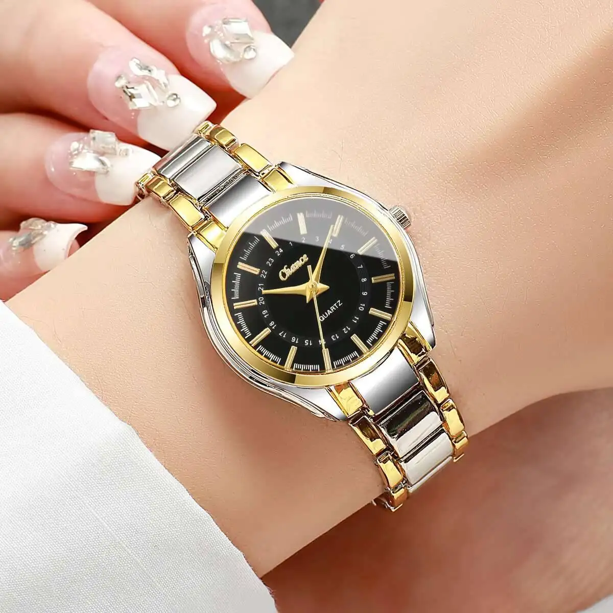 Mode Vrouwen Horloges Luxe Quartz Horloges voor Vrouwen Klok Gift Reloj Mujer Meisjes Klok Gift (Zonder Doos)