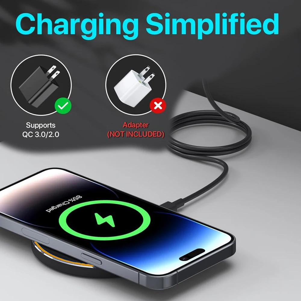 Wireless Charger Pad Phone Holder For iPhone 17 16 15 14 13 Pro Max Samsung S26 S25 Xiaomi Induction Fast Charging Stand