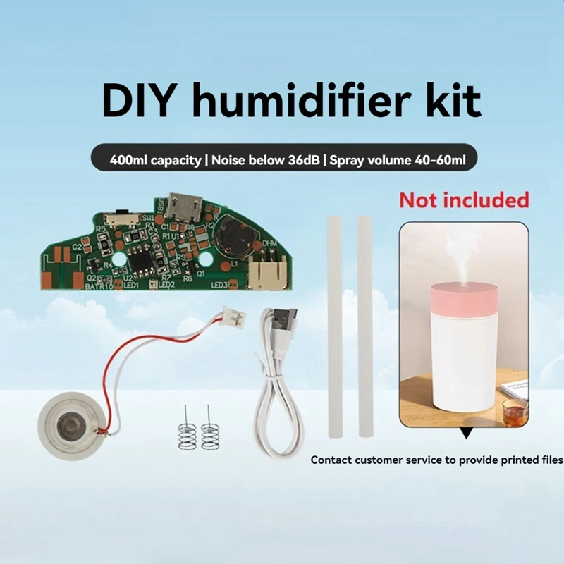 DIY Humidifier Kit Spray Module Atomizer Driver Board For 3D Printing DIY Humidifier Without Shell