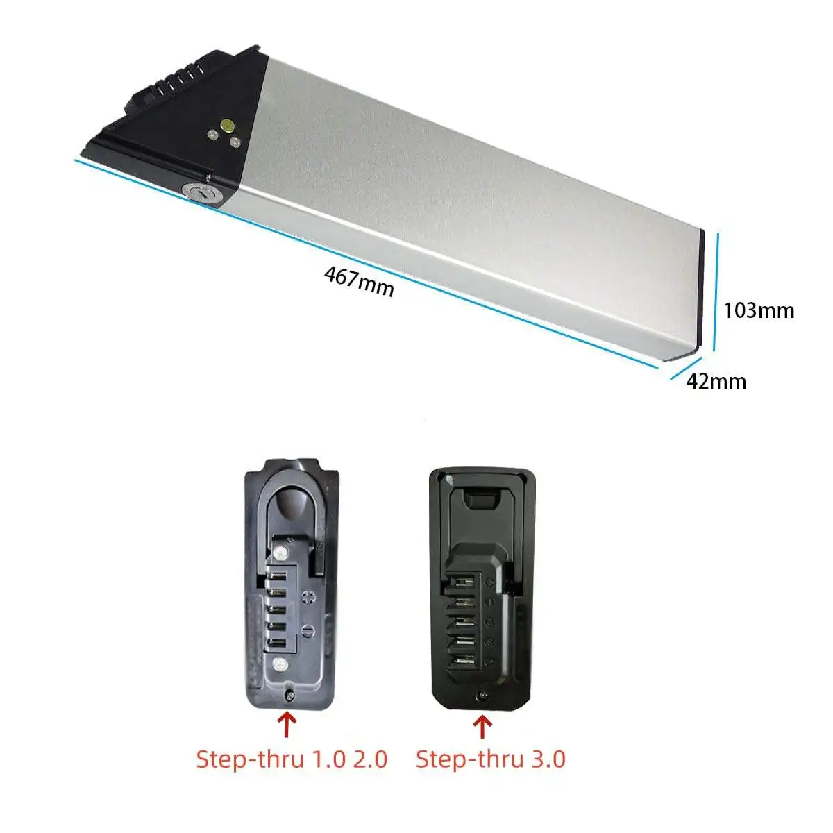 XP Step-Thru 1.0 2.0 3.0 Spare 48V 14Ah 672Wh Built-in Replacement Long Range Lithium Battery Pack for 500W 750W Folding Bike