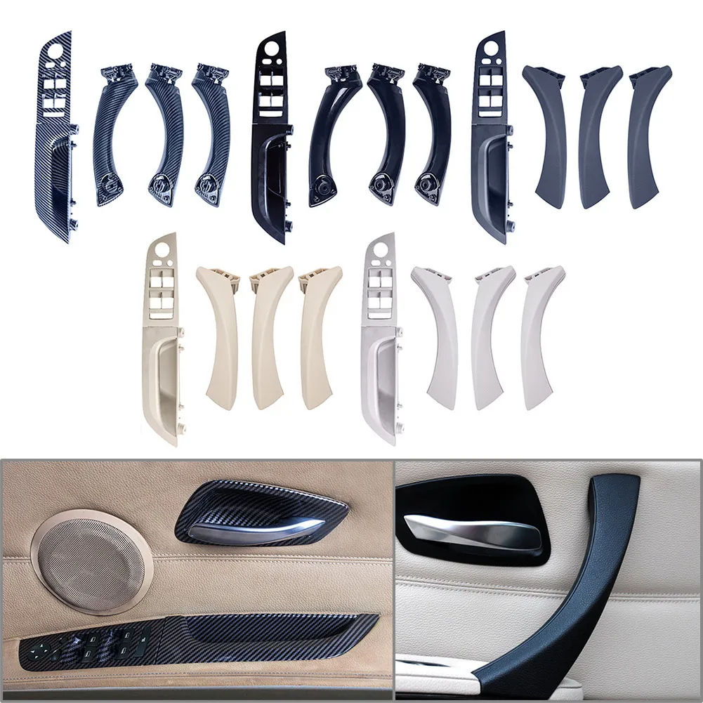 Car Inner Door Pull Handle Panel Trim Cover For BMW 3 E90 E91  2005-2012 Right Hand Drive Only