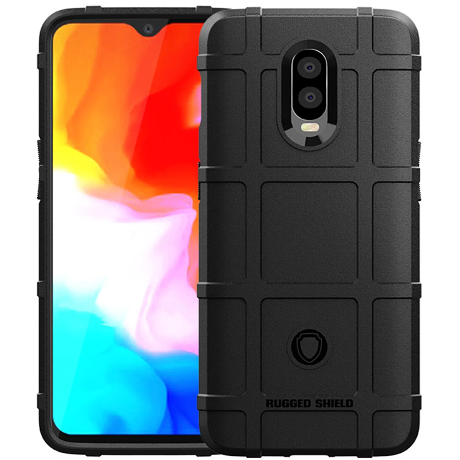 For Oneplus 6T 1+6t one plus 6t Silicone Shield Case Shockproof Matte Back Cover for oneplus 6t Armor Heavy Rubber Phone Cases