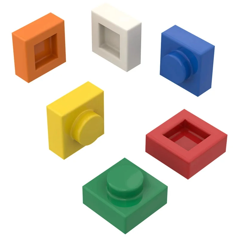 

10Pcs 3024 1x1 Brick Moc Short 1-Hole Color Spare Parts Compatible with Brick DIY Children's Toy Assembly Gift Box