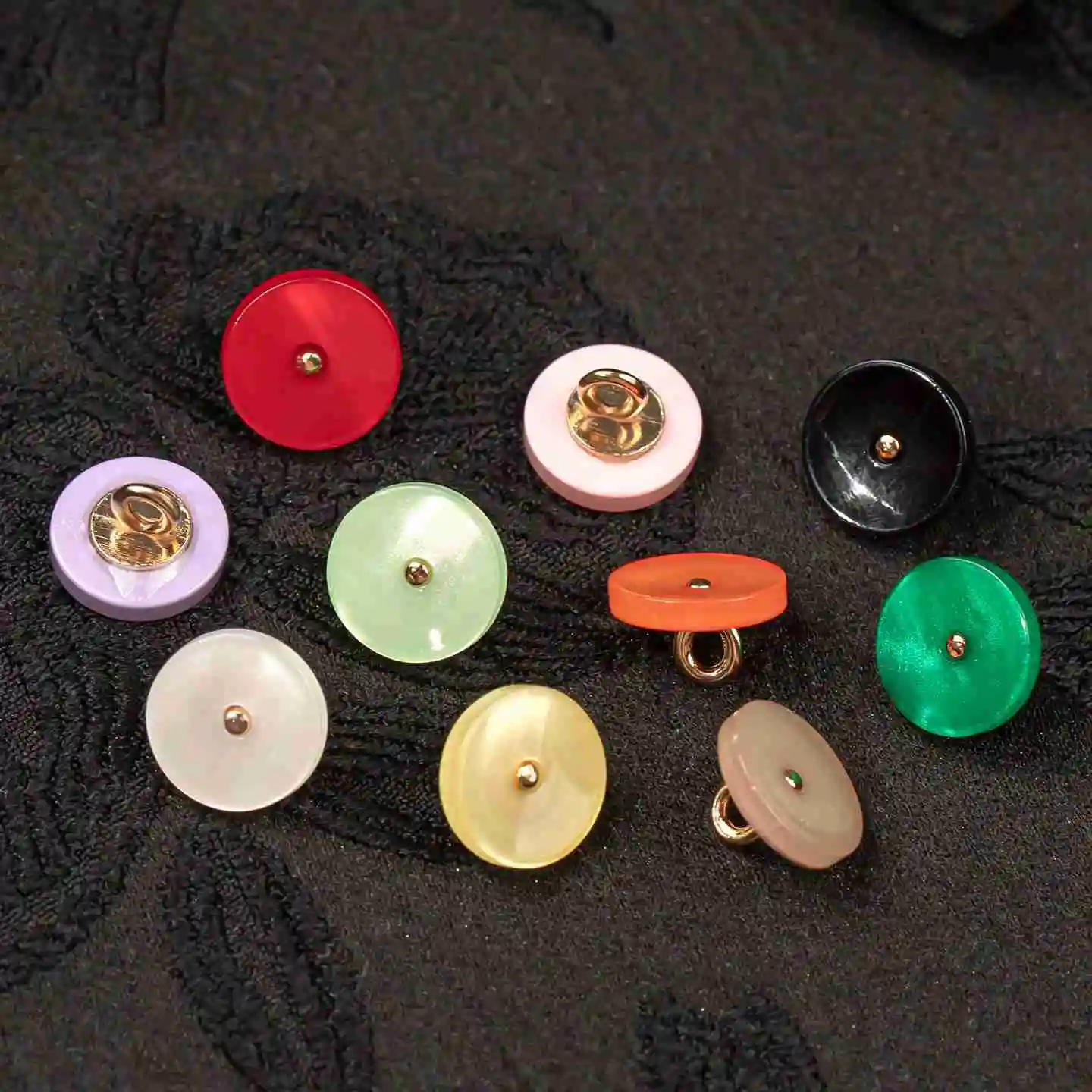 

Colorful Small Round Buttons New Chinese Style Cheongsam Button National Style Hanfu Tang Suit Accessories Decorative Buttons