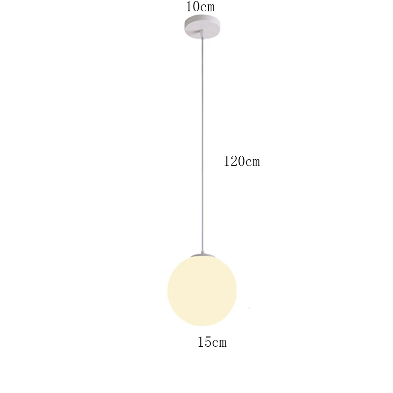 Moderne glazen LED hanglampen, Scandinavische woonkamer- en slaapkamerarmaturen, binnenverlichting, restaurant, bar, huisdecoratie, hanglamp