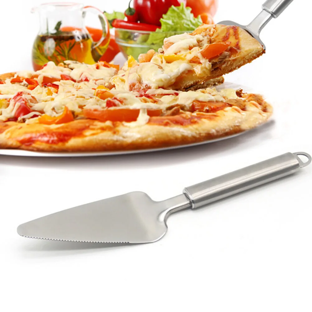 

Stainless Steel Cake Pizza Pie Server Silver Dishwasher Safe Smooth Handle Slicer for Lasagna Quiche Spatula