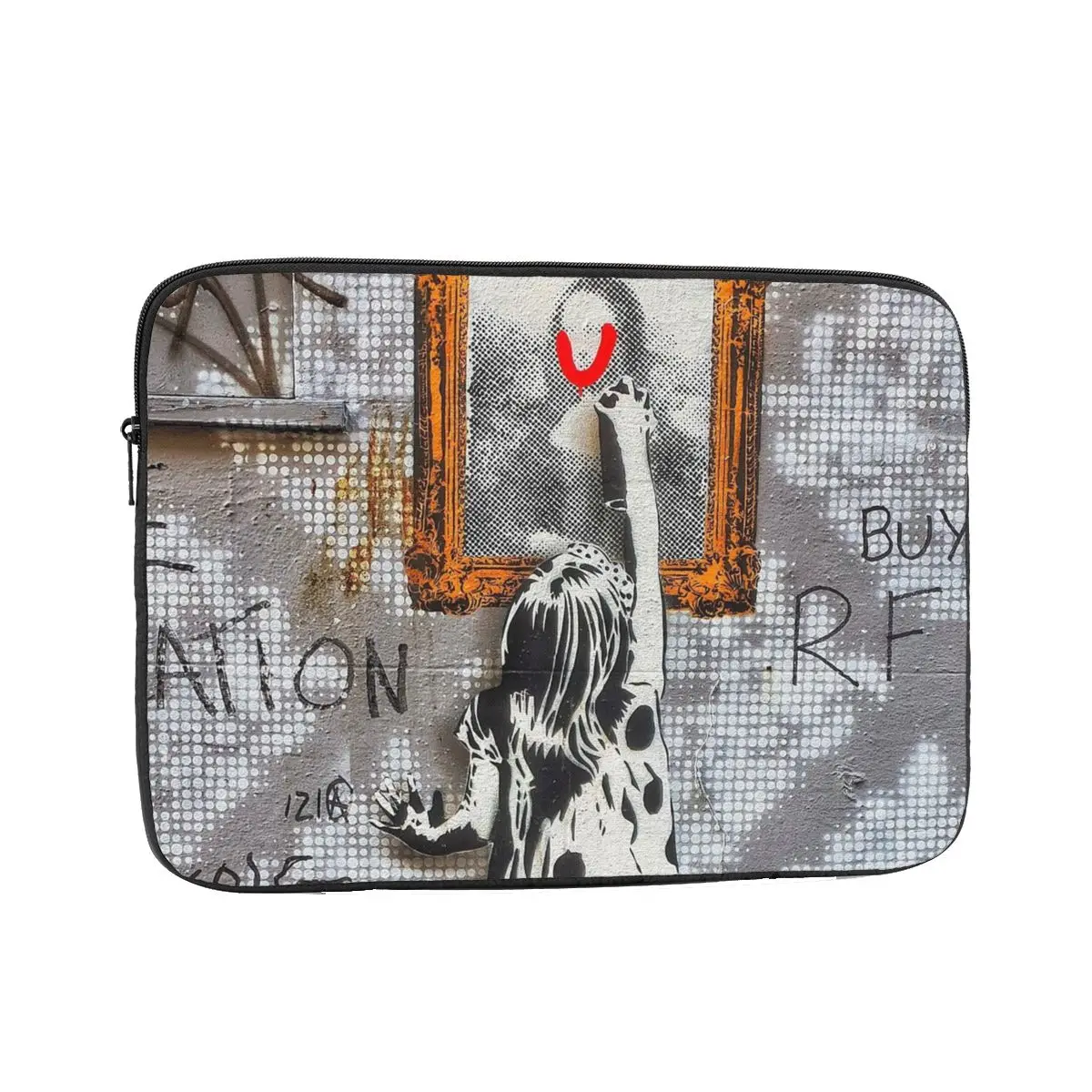 بانكسي الكتابة على الجدران رمي وسادة Sknlxqrcodz 12 "13" 15 "17" محمول بطانة كم دفتر غطاء للأكمام حقيبة للصدمات حقيبة