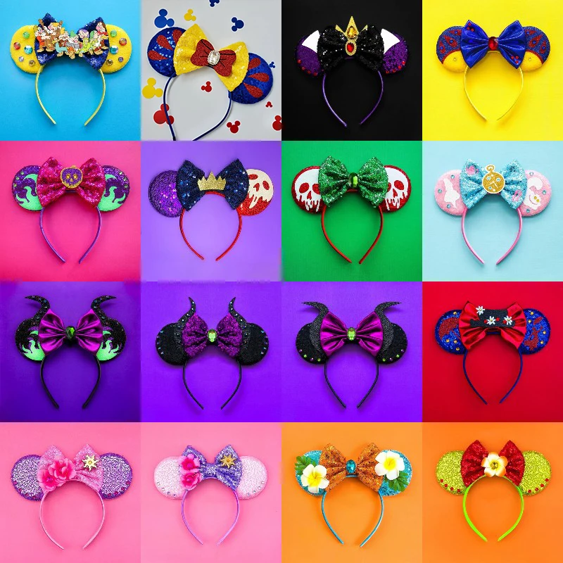 The Little Mermaid Headbands for Girls Crab Flounder Hair Accessories Women Disney Ariel Pearls Shell Ears Hairband Kids Cosplay