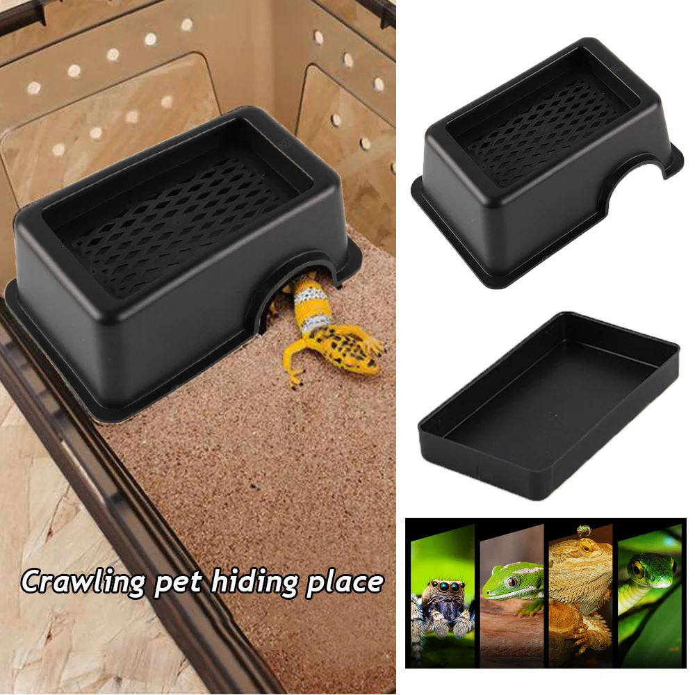 Small Pet Humidification Shelter House Hiding Cave Climbing Pet Hiding Nest Turtles Lizards Snakes Spiders Reptiles Caves House