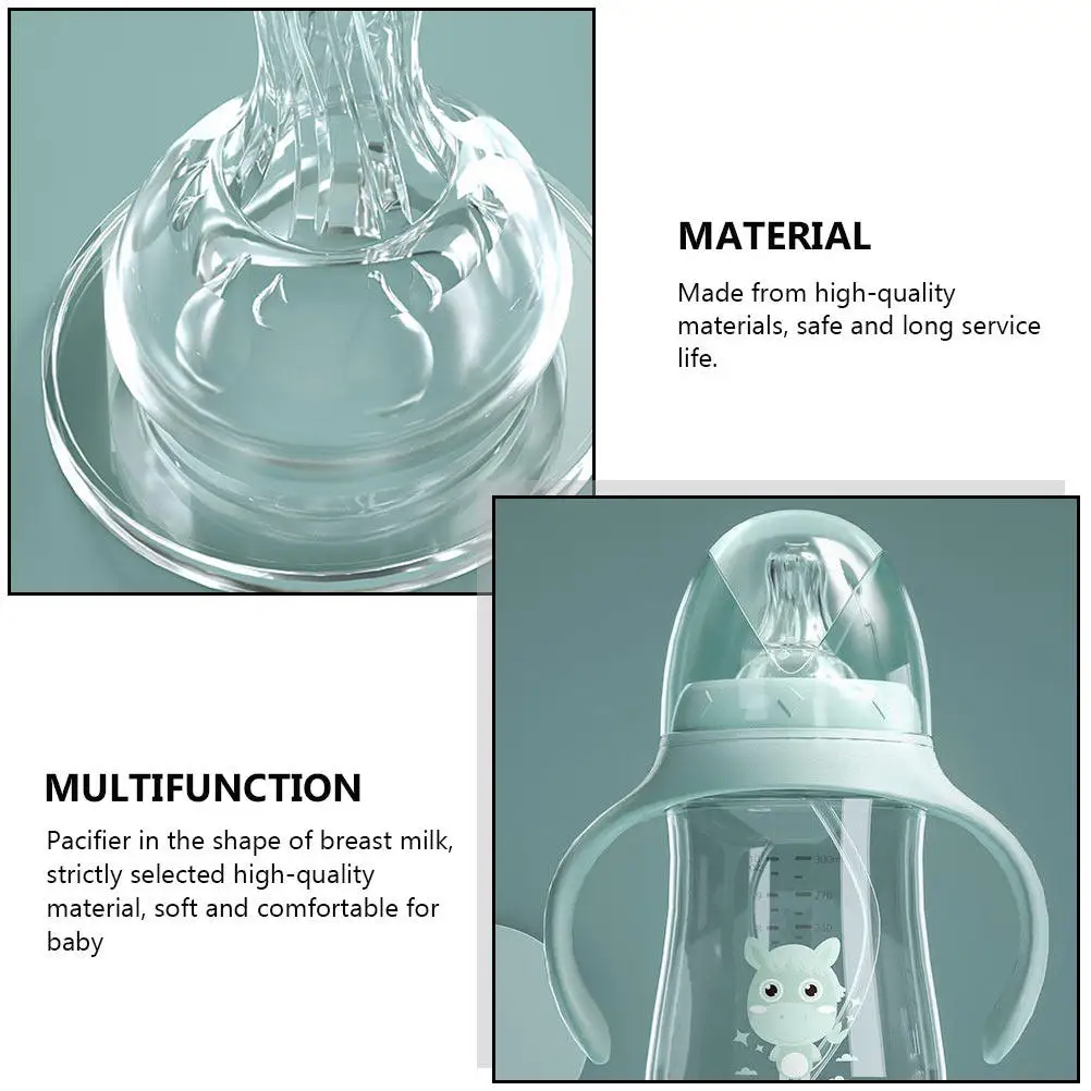 1Pcs Anti-Fall Baby Bottle 240Ml Wide Bore Nursing Bottle Lightweight Portable Infant Feeder Milk Storage Container