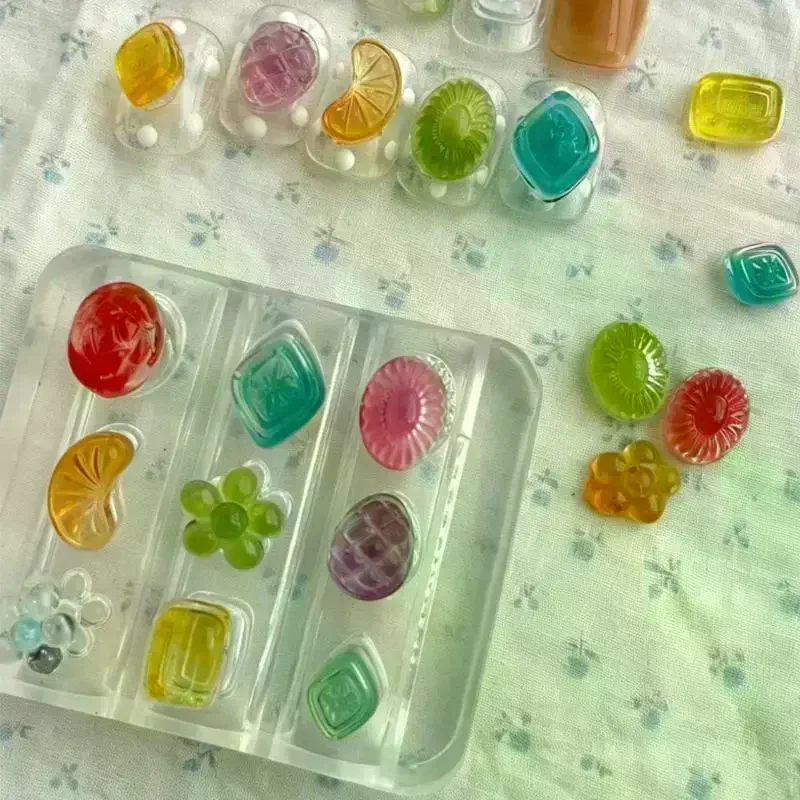 /JCS/Fruit Candy Nail Art Silicone Mold Fashion Belt Design Nail Art Decors Diy Nail Stamping Plate Summer