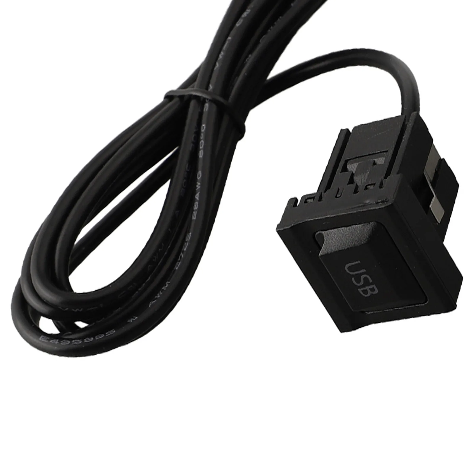1pcs 1× USB With Dust Cover Wire Harness Dual USB Extension High Quality Panel USB Port Adapter Cable Brand New