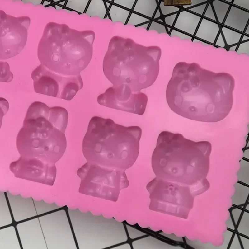 Sanrio Hello Kitty 3D Cute Silicone Molds DIY Cake Decorating Tools Chocolate Mold Accessories Kitchen Ice Cubes Baking Mould