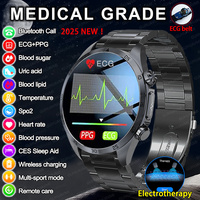 ﻿ For Xiaomi Medical Grade Electropathy Smart Watch ECG+PPG Blood Sugar Blood Lipid Uric Acid Sports Health Smartwatch 2025 New