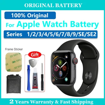 Batería Original de repuesto para Apple Watch Series SE 1 2 3 4 5 6 7 8 iWatch S1 S2 S3 S4 S5 S6 S7 S8 GPS LTE 40/42/45MM