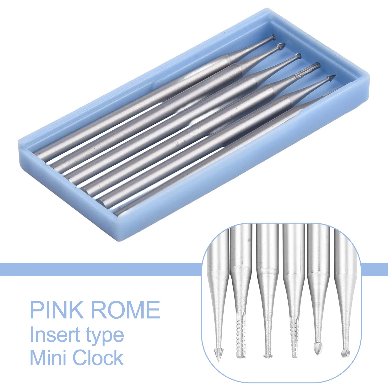 High Quality Drill Bits Microcarving Portable Silver Wear Resistance 1.0mm/1.4mm/1.8mm/2.3mm 2.35mm Handle Diameter