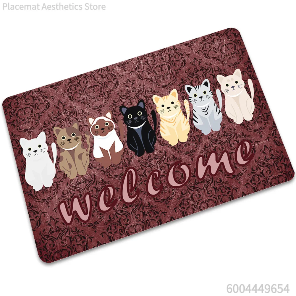 VIKAMA Personalized Entry Carpet for Kitchen, Bathroom, Slip-resistant Rug for Bedroom, Door Mat for Home Decoration