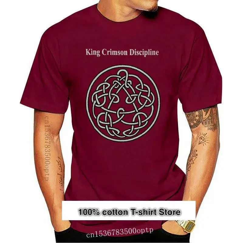 

New King Crimson Men's Discipline T-shirt Red T Shirts Short Sleeve Leisure Fashion Summer Brand Clothes Summer 2024