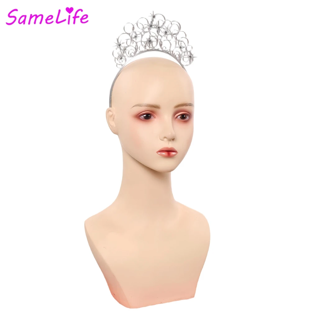 الشريرة 2 غليندا عقال للرأس على شكل تاج تأثيري الخيال الأميرة هيرباند 2025 الفيلم زي تمويه إكسسوارات الشعر هالوين النساء #3