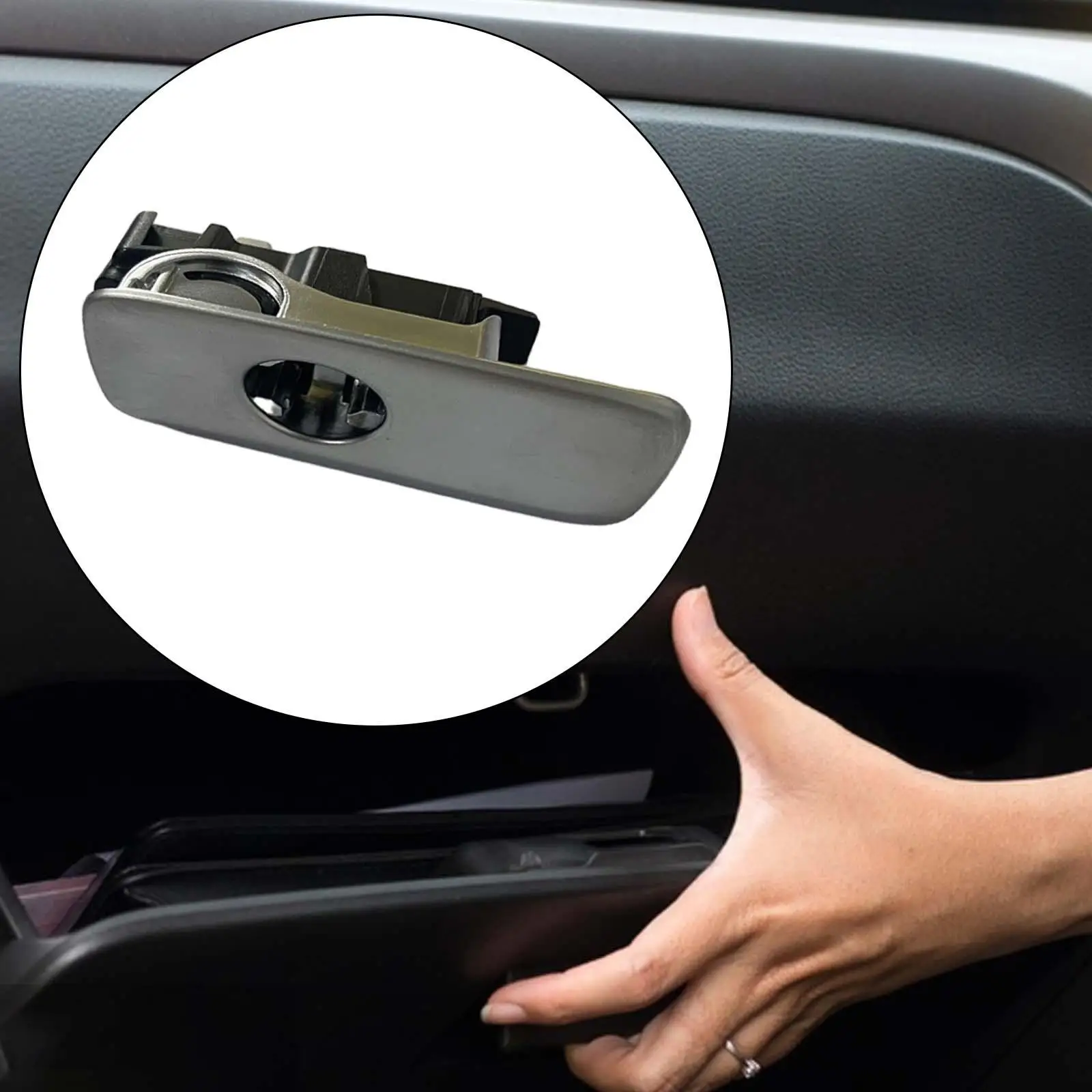 Glove Box Latch Opener Handle Knob 8U1857131A3Q7 Glove Box Compartment Lid Latch Handle Replaces for Audi Q3 8U 2012-2014