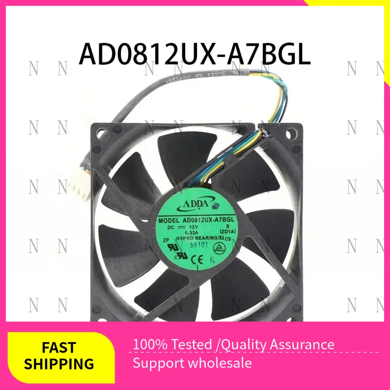 

YJJ ДЛЯ осевого охлаждающего вентилятора ADDA 80*80*25 мм 4 провода AD0812UX-A7BGL 12 В постоянного тока 0,33 А полностью протестировано