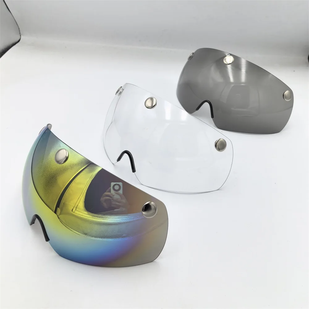 Neuer 290g Aero TT Rennrad-Helm mit Schutzbrille, Unisex Fahrrad-Sporthelm mit CB-16-Linse – Detail 8