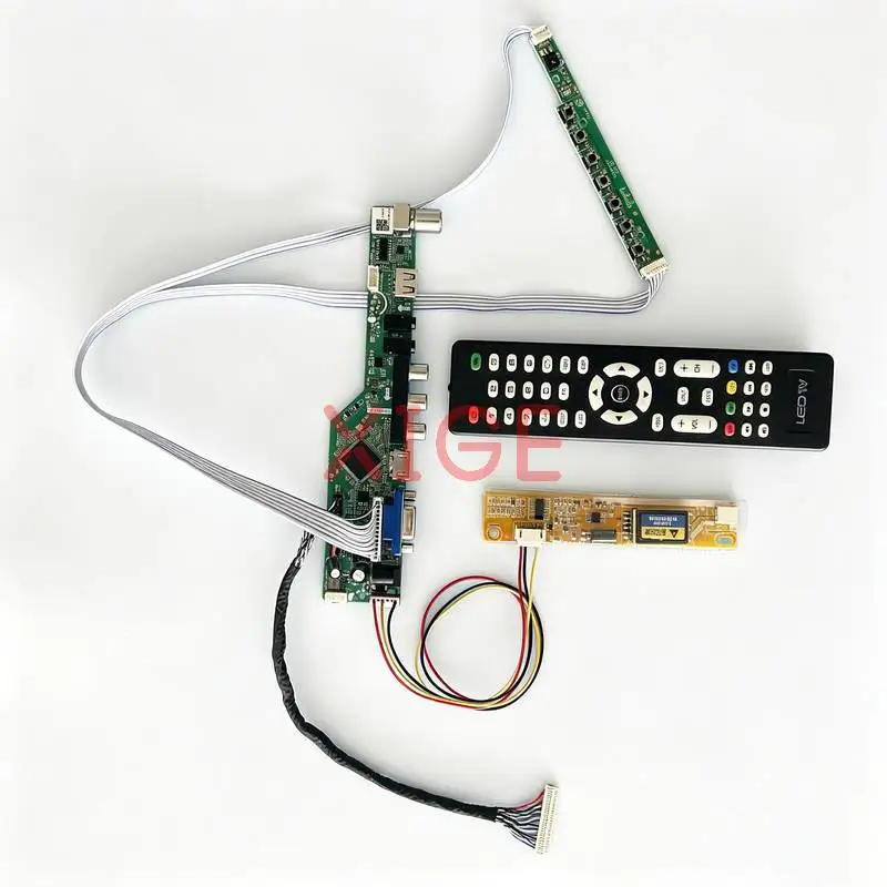

Matrix Controller Board Fit LTN154AT01 LTN154AT10 LTN154AT07 LTN154AT09 1280x800 1-CCFL 1280*800 LVDS 30-Pin HDMI+VGA+AV+USB Kit