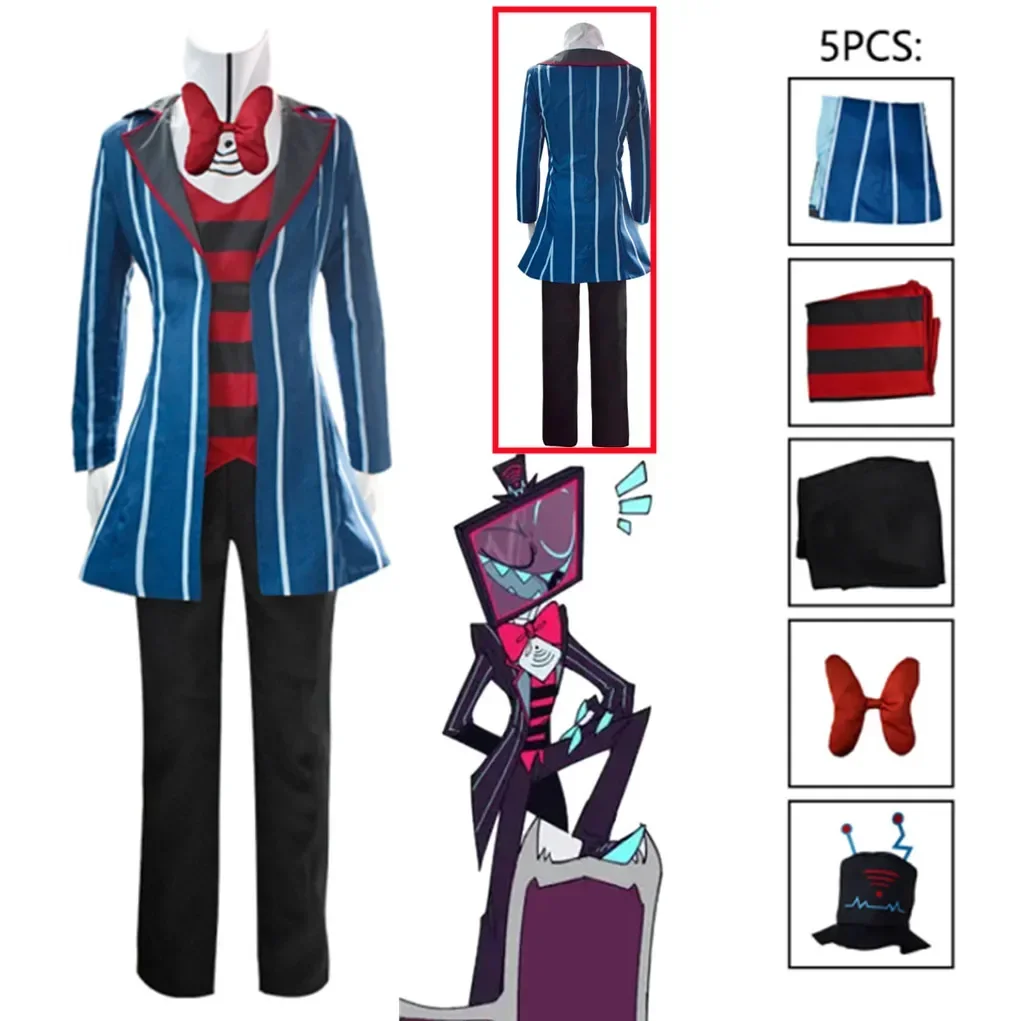 

Vox Cosplay Hazbin Uniform Costume Men's Suit Halloween Costumes