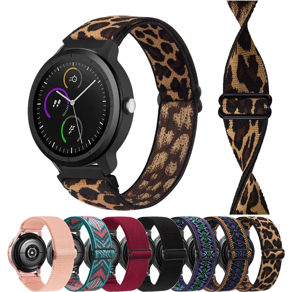 Nylon Strap For Garmin Venu /Vivoactive 3 Music/Vivomove HR Strap Bracelet Watchband For Garmin Forerunner 55 245 645 Music Band
