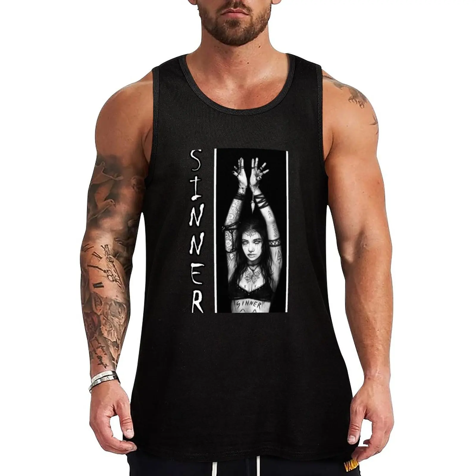 

New Sinner Tank Top Bodybuilding clothing man clothing men gym wear men