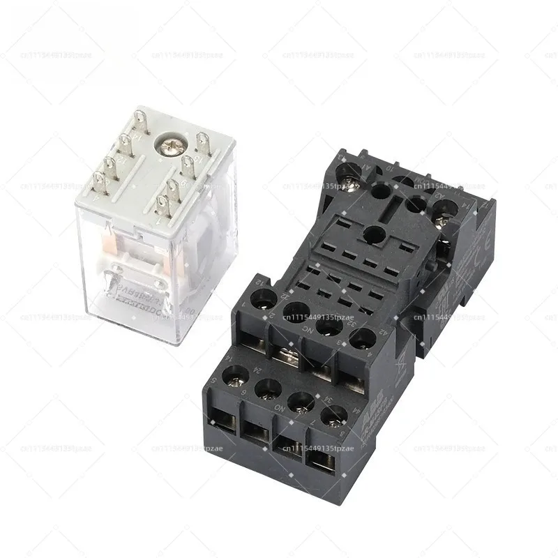 2PCS Intermediate Relay, CR-MX230AC2L 8Pin AC230V, CR-MX024DC4L 14Pin DC24V, Electromagnetic Relay