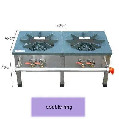 Table de cuisson à gaz en acier inoxydable de style coréen, réchaud à soupe basse, réchaud à gaz à œil unique, réchaud spécial pour viande braisée, réchaud à soupe à économie d'énergie