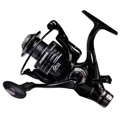 DM3000-6000 Spinning Reel Double Brake System Fishing Wheel 5.2:1 High Speed Metal Spool Coil for Fishing carretilhas de pesca