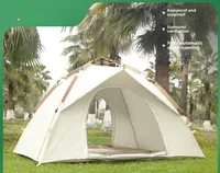 Outdoor With Windows Tent Fully Automatic Quick Opening Tent 3-4 Person Self Driving Camping Tent Rain Proof Sun Proof Portable