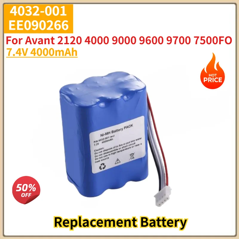 7.4V 4000mAh High Quality Battery 4032-001 EE090266 For Avant 2120 4000 9000 9600 9700 7500FO Replacement Battery