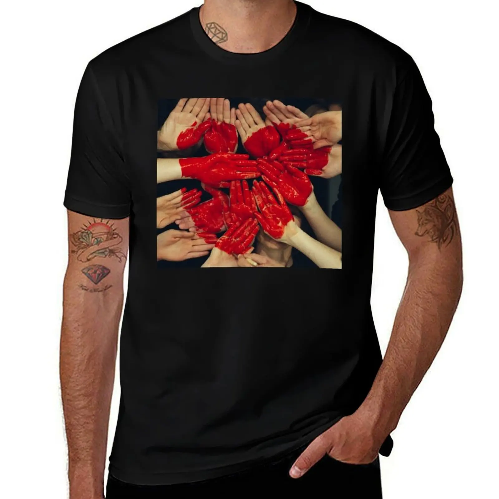 T-shirt Solidarité pour homme, t-shirts de haute qualité, marque de luxe.