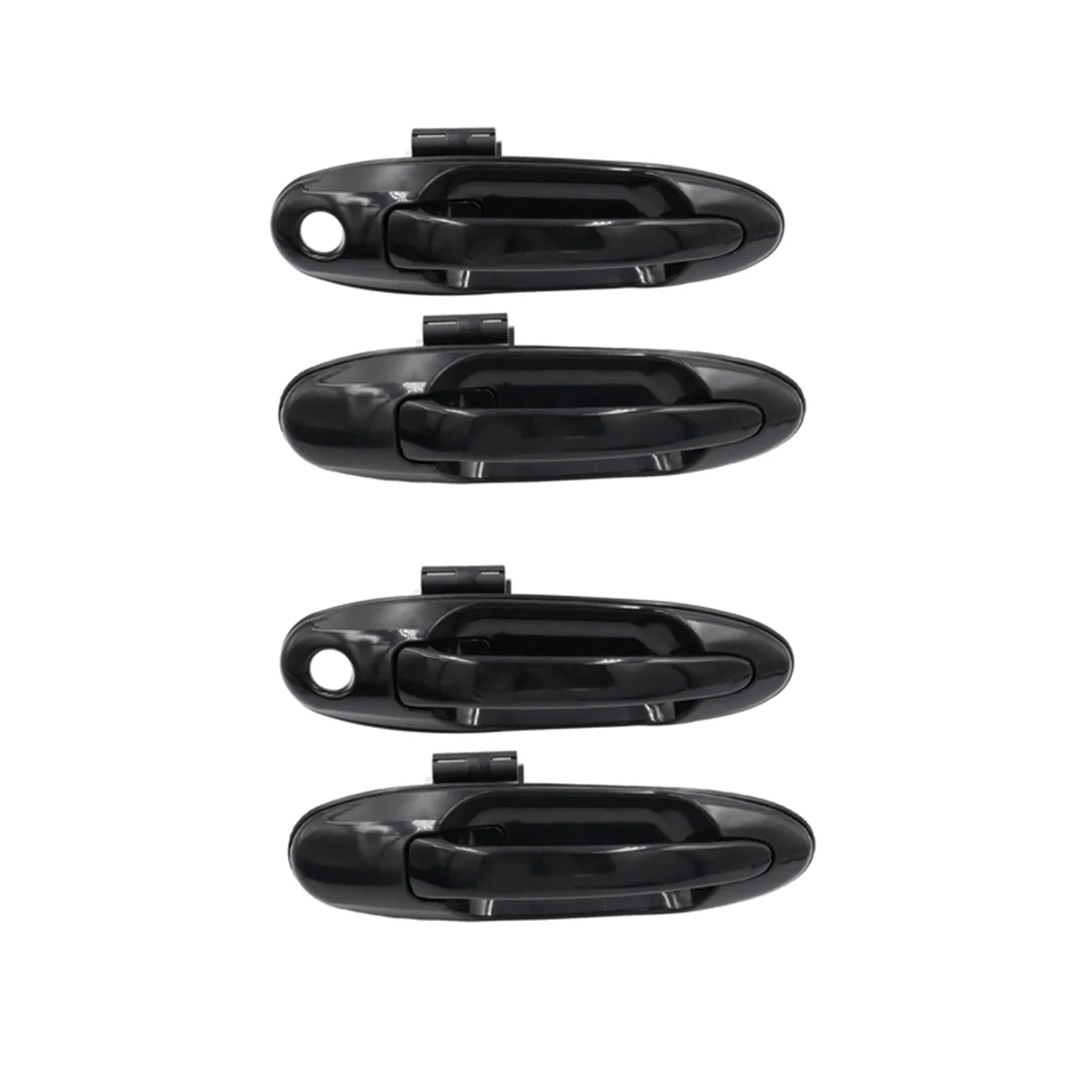 

For Land Cruiser LC100 / Lexus LX470 98-07 Car Front Rear Left and Right Exterior Exterior Door Handles(Black)