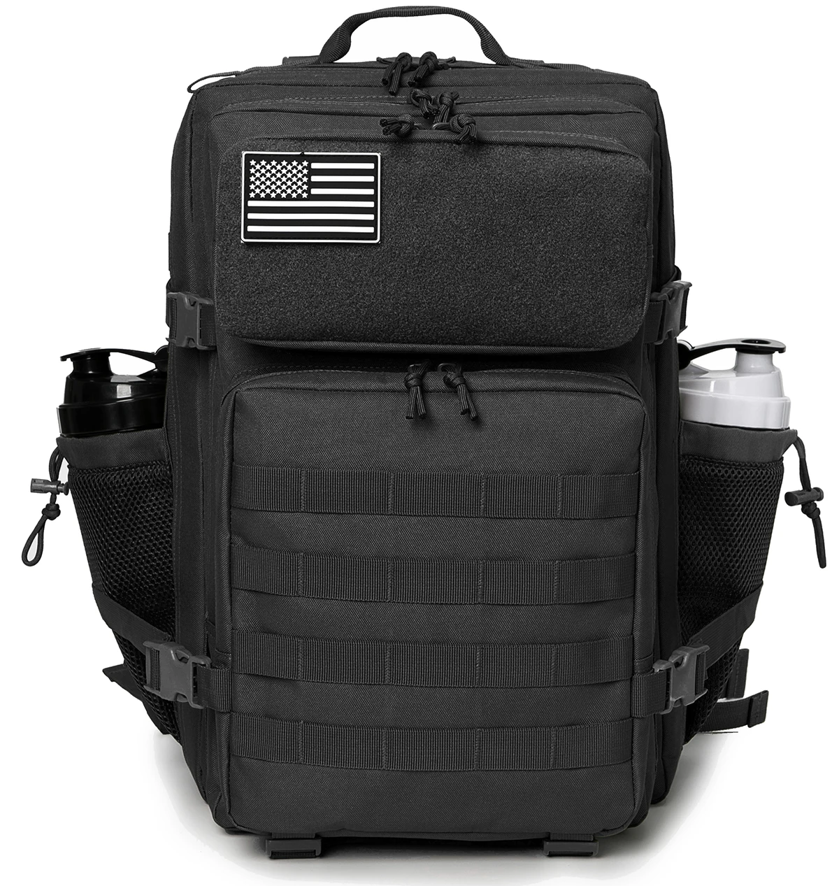 45L Molle Tactische Rugzak Tas Jacht MOLLE Rugzak GYM Voor Mannen EDC Outdoor Wandelen Survival Rugzak Heks Fles Houder - afbeelding 1