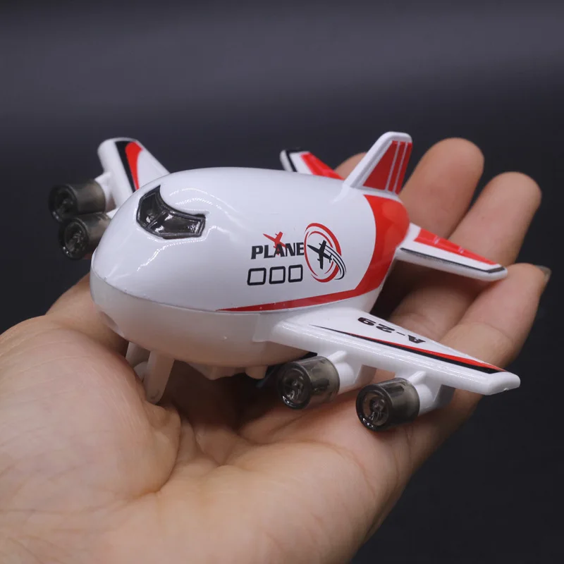 Alloy Pull Back Cartoon Passenger Airplane Model,Simulation Aircraft Toys,Children's Gifts in Original Packaging,Free Shipping