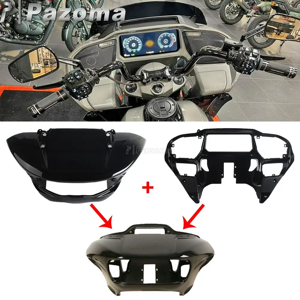 Motorcycle Front Inner Outer Fairing For Harley Touring CVO Road Glide FLTRXSE ABS Plastic Speedometer Instrument Cover Cowl