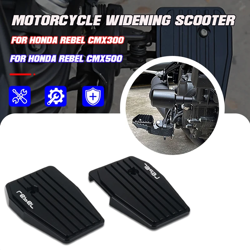 

Motorcycle Billet Wide Foot Pegs Pedals Footrest Footpegs Accessories For Honda CMX500 Rebel CMX 500 300 Rebel500 2017-2023 2022