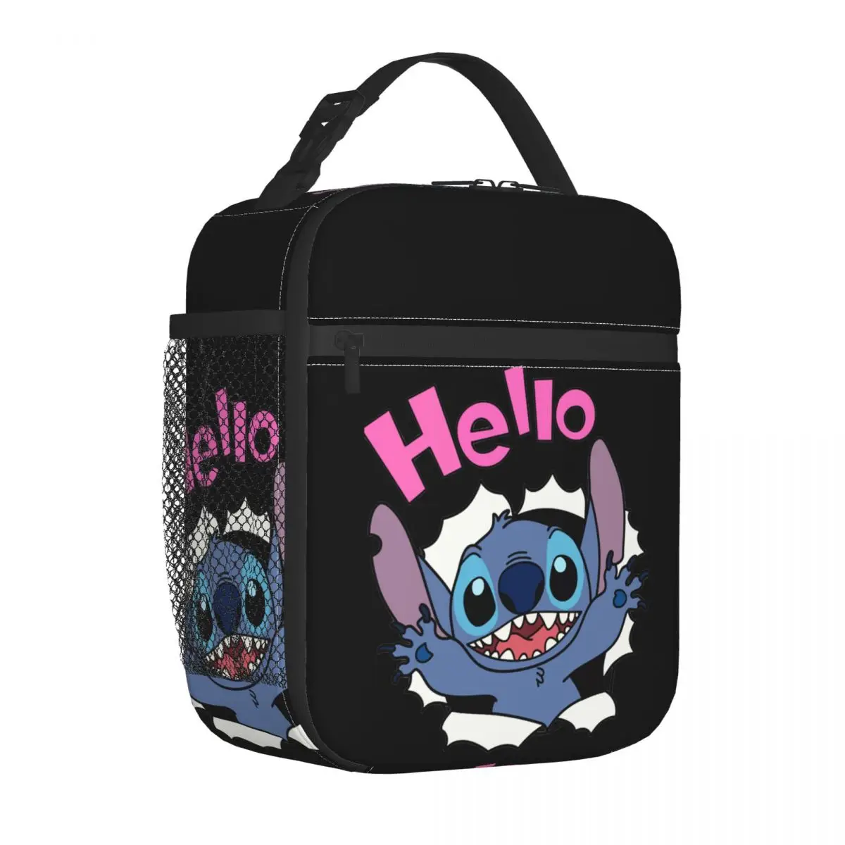 

Stitch Perfect Gift Insulated Lunch Bag High Capacity Lilo and Stitch Meal Container Thermal Bag Tote Lunch Box College Outdoor