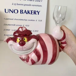 Disney Alice nel paese delle meraviglie Cheshire Cat Action Figure Toy Anime Cat teiera Cute Kettle caffettiera Flagon regalo per bambini ragazze