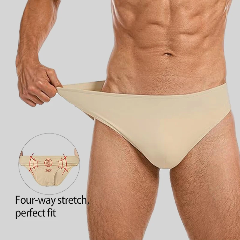 

Men's Full-seat Ballet Briefs for Men Ballet Leotard Practice Pant with Elastic Waistband Bulge Hiding Ballet Underwear