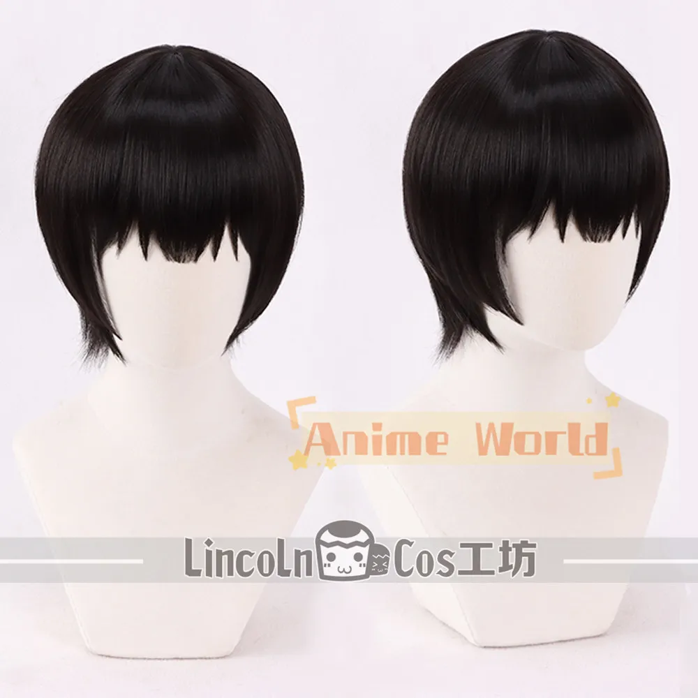 

Anime Axis Powers Hetalia Honda Kiku Cosplay Wig Halloween Carnival Party Props Synthetic Hair Heat Resistant Fiber + Wig Cap